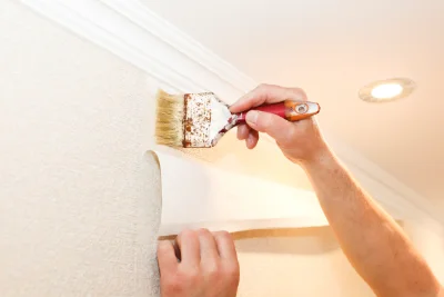 Pose de papier peint à la Roque-en-Provence — revêtements muraux et toiles de verre